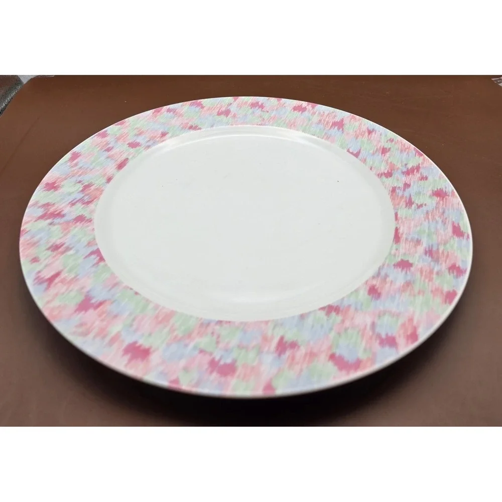 Vintage Dinner Plates /Salad. 2 In Set Pink Roses‎ And Design By Lynn Hollyn